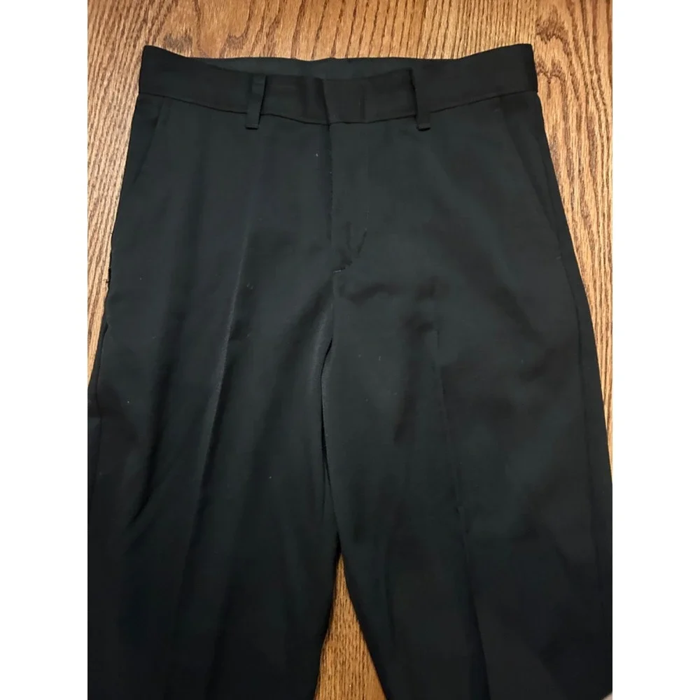 VanHeusen Youth Boys Dress Pants Black size 12 Front and Back Packets